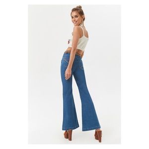 High-Rise Flared 70s Rainbow Bottom Vintage Jeans